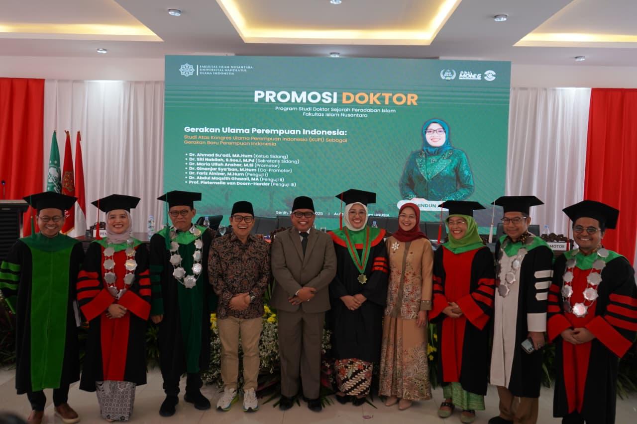 Ketua DPC PKB Pasuruan, Hindun Anisah Raih Gelar Doktor, Gus Hilman beri Apresiasi